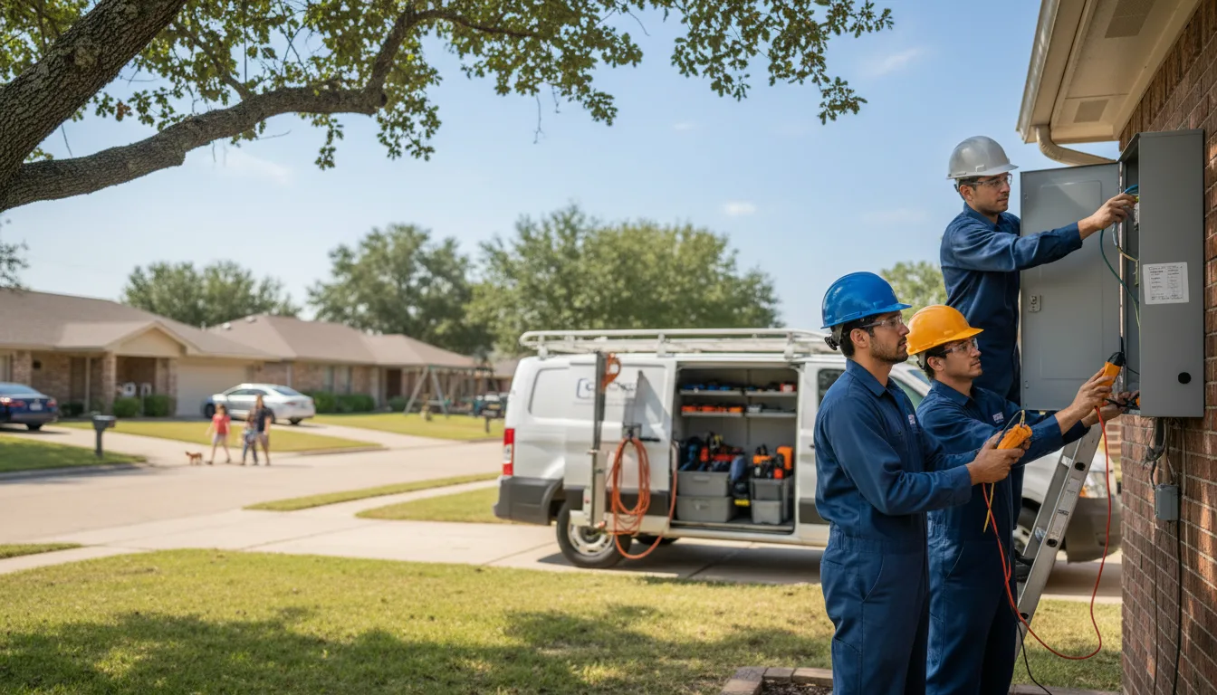 Certified electrician providing emergency electrical services in Armstrong Creek, WI
